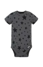 MODERN MOMENTS BY GERBER BABY BOY GRAY & STAR BODYSUIT SIZE 0 - 3M NEW WITH TAGS