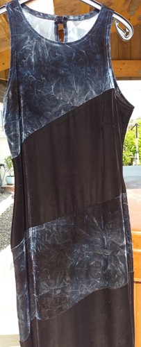 Robe De Soirée NEW LOOK Noire Dorée Argentée - Taille 40/42, Moulante, Occasion Très Bon état