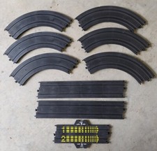 Lot Of 9 TYCO Slot Race Racing Car Track 6 Of 9" Circle 2 15" Straight 1 Lap Vtg