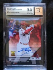 2018 TOPPS NOW SHOHEI OHTANI AUTO 2018  ALL STAR ROOKIE CUP TEAM  /10 BGS 9.5