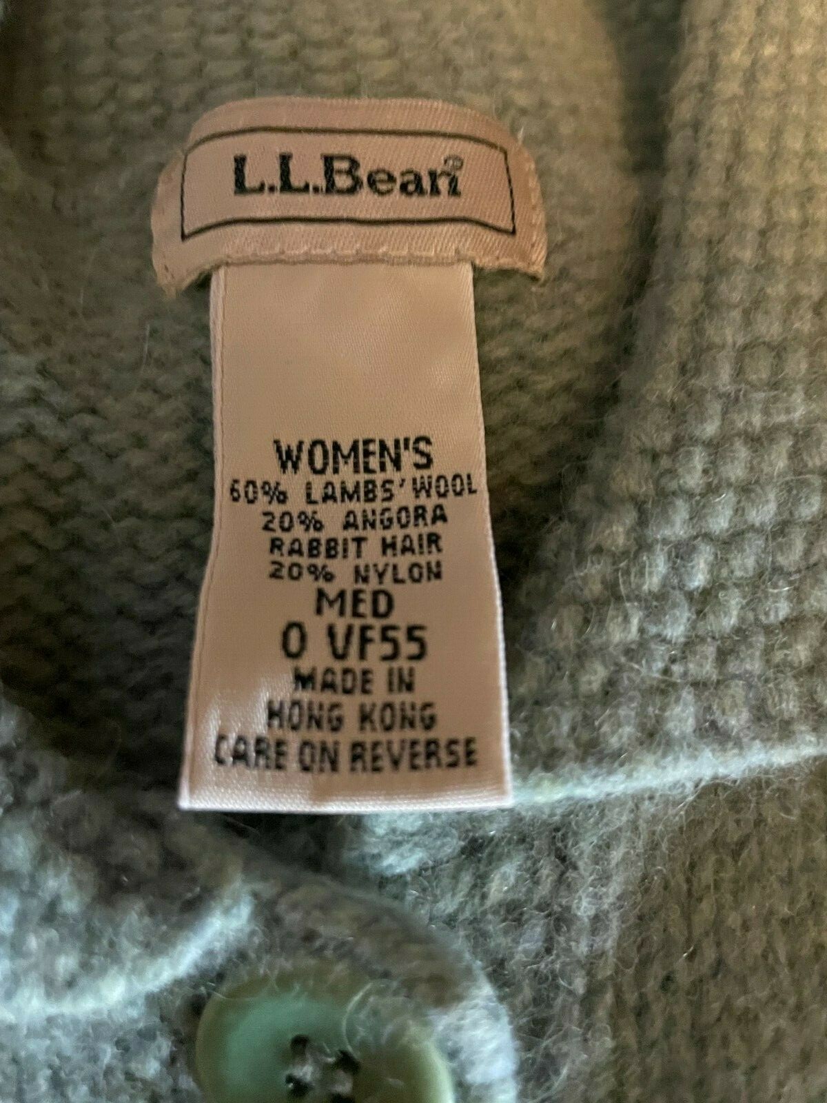 LL BEAN collared button down cardigan - image 4