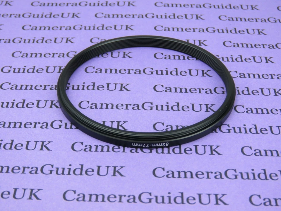 82mm to 77mm Male-Female Stepping Step Down Filter Ring Adapter 82mm-77mm - Image 2 of 2