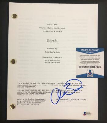 ALEX BORSTEIN autograph signed FAMILY GUY Full Episode Script D ~Beckett BAS COA