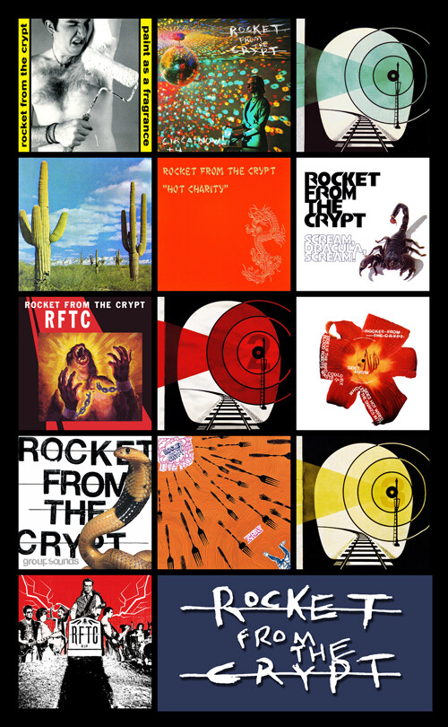 【LP】Rocket From The Crypt / レコード RFTC_GroupSounds_orangeblkwhit