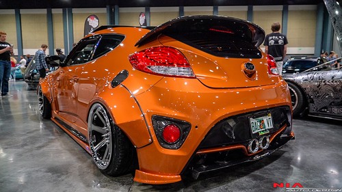 Full NIA Splitter front lip, sides skirts, rear spats extension for Veloster 5pc - Bild 2 von 11