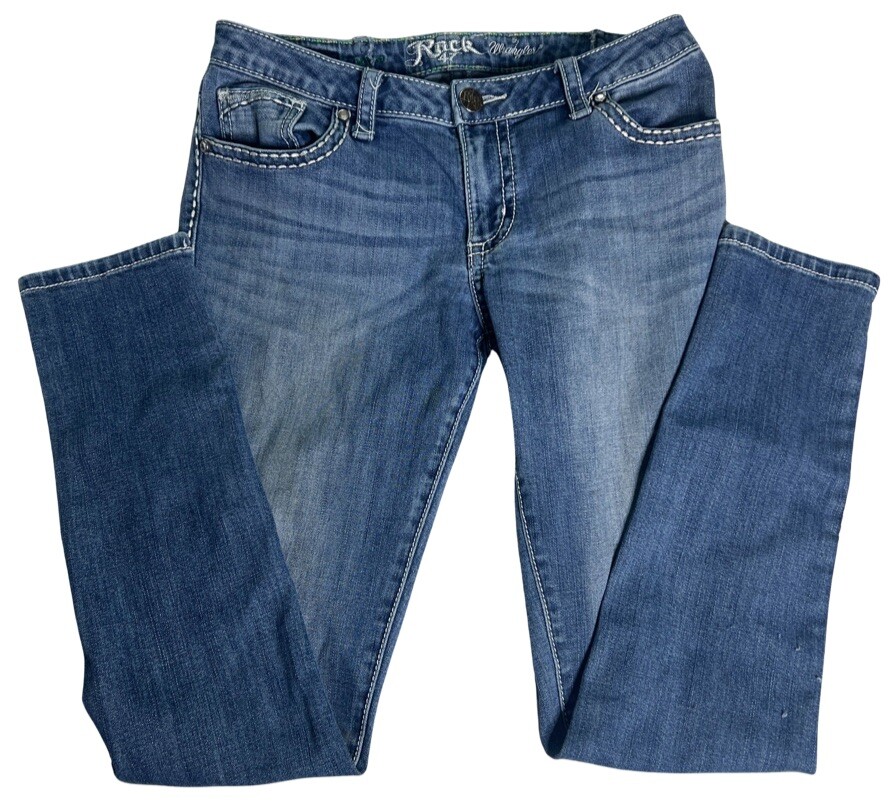 Women's Rock 47 by Wrangler Ultra Low Rise Bootcut Jeans in Waist