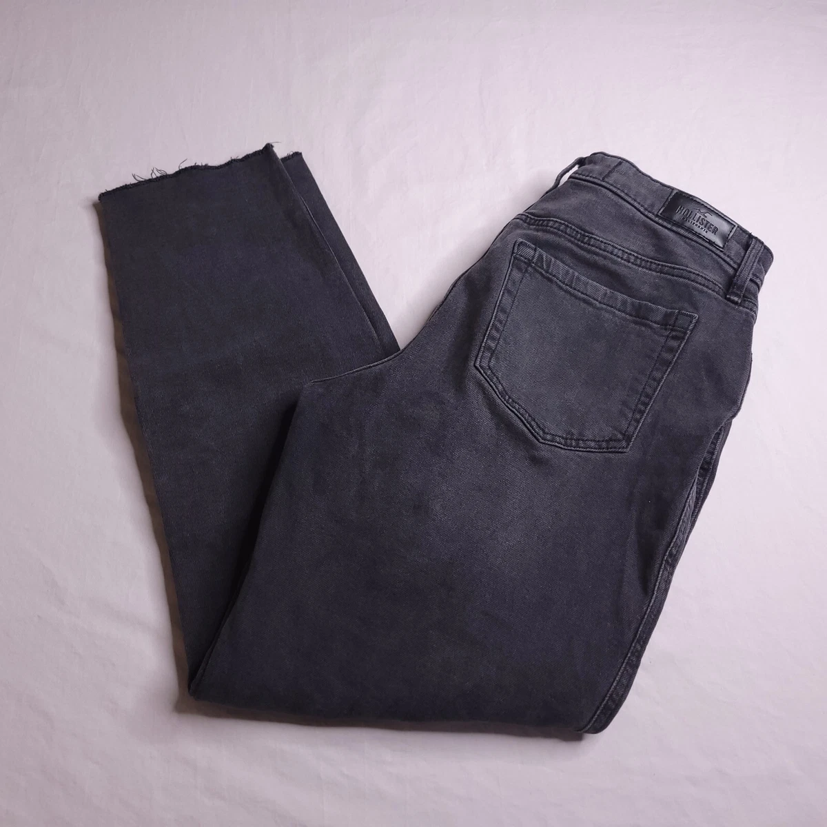 Black hollister mom jeans sales