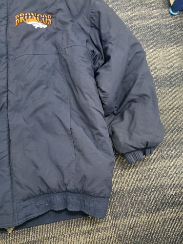 VTG Denver Broncos NFL Starter Puffer Jacket Mens XL (Korea) *Missing Hood* - Picture 10 of 24