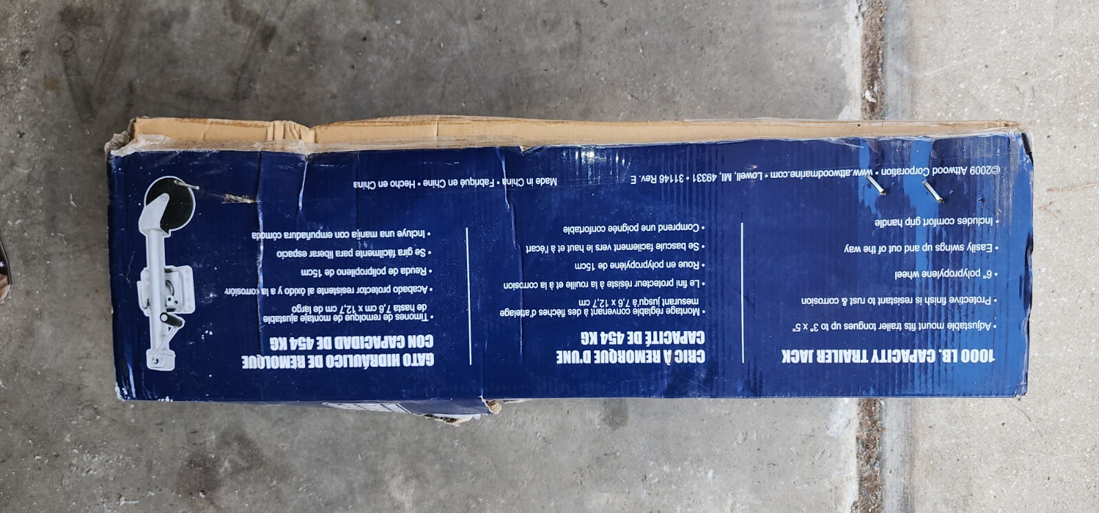 Attwood FoldUp Trailer Jack 1000 Lb Capacity Single Wheel 11127 BRAND NEW eBay