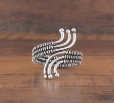 Wire Wrapped Designer Ring 925 Sterling Silver Band Handmade Ring All Size