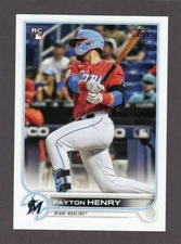 2022 Topps Series Payton Henry RC #611 LOT (24) Miami Marlins