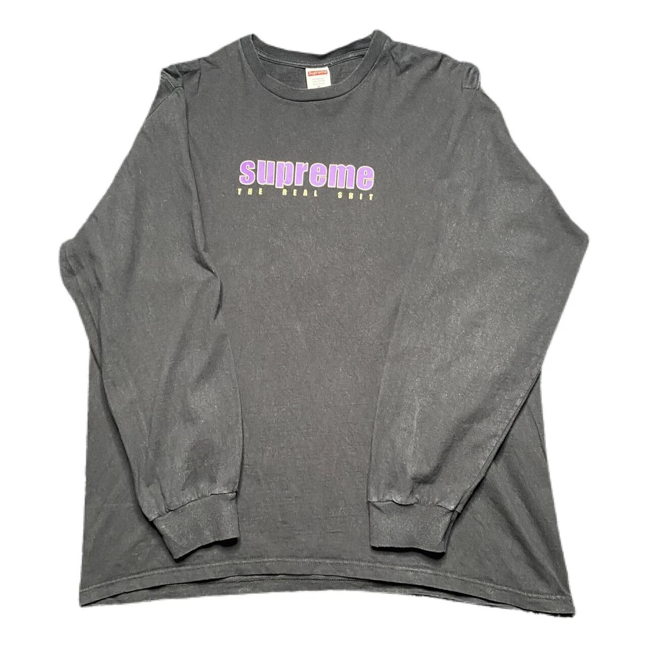 T shirt manches longues Supreme The Real noir/violet XL