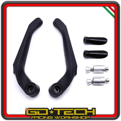 Protezione leve freno e frizione paraleva Zaddox X1 alluminio arancione 4063195218939
