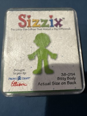 Sizzix Green Die Bitty Body 38-0114 EUC | eBay