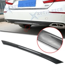 Lower Rear Bumper Lip Diffuser Cover Trim Carbon Fiber For Honda Accord 2018-22