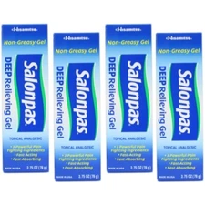 4 Pack Salonpas Deep Pain Relieving Gel 2.75Oz Each