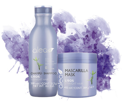 Alea Straight Hair Shampoo, Mask and Elixir Oil system with Bamboo Extract