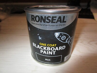 Ronseal - RSLOCBBP250 Einschicht-Tafelfarbe - SCHWARZ - 250ML