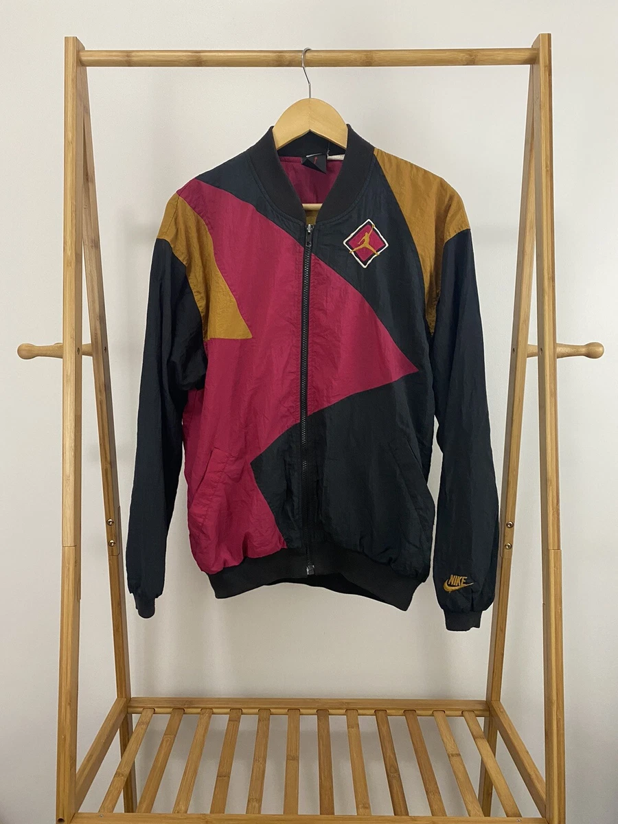 VTG 90s Nike Air Jordan Retro 7 OG Jacket Colorblock Windbreaker ...