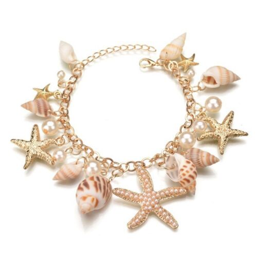 Imitation Perle Muschel Seestern Armband Frauen - Bild 11 von 25