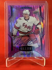 2020-21 UD Allure SP Magenta Megenta Auto /75 Morgan Geekie #119 Rookie RC