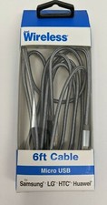 Just Wireless 6ft Braided Micro USB to USB-A Cable - Slate Gray