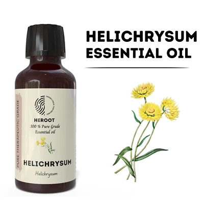 HEROOT Helichrysum Essential Oil – Pure Oil, Warm Herbal Aroma, Natural Scent