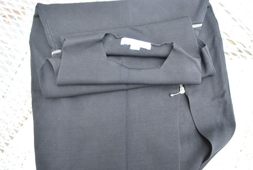 Alexander Wang Shift Dress with Curved Zipper Detail in Black Small Slit $895 - Picture 6 of 7