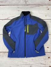 Snozu Multicolored Hoodie Pockets Full Zip Boys Jacket Sz Large