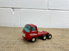 VINTAGE 1970s RED TONKA TRUCK LORRY TRANSPORTER HGV TIN PLATE TOY DIE CAST