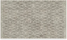 RUGGABLE Star Wars Washable 3'x5' (Standard Pad), Grogu Trellis - Ash Grey 