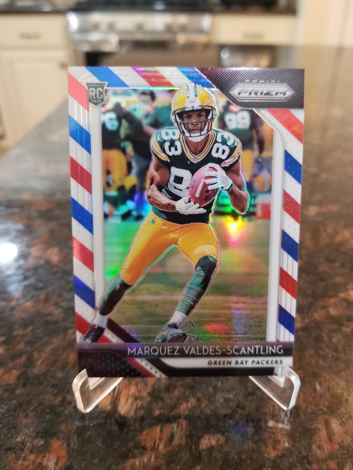 2018 Rookie Panini Prizm Marquez Valdes-Scantling Red White Blue Prizm #240