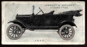 Tabakkarte, Lambert Butler, Motor Cars, 1. Serie, 1922, Ford, #18