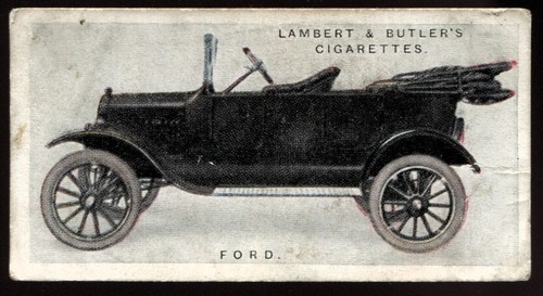 Tabakkarte, Lambert Butler, Motor Cars, 1. Serie, 1922, Ford, #18
