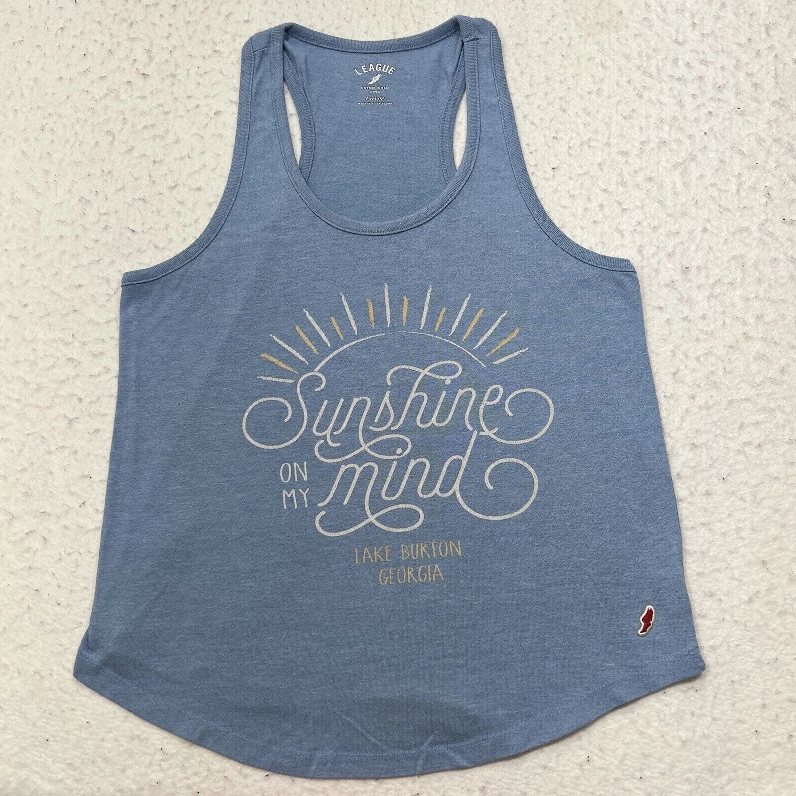 burton sunshine on my mind lake tank-top