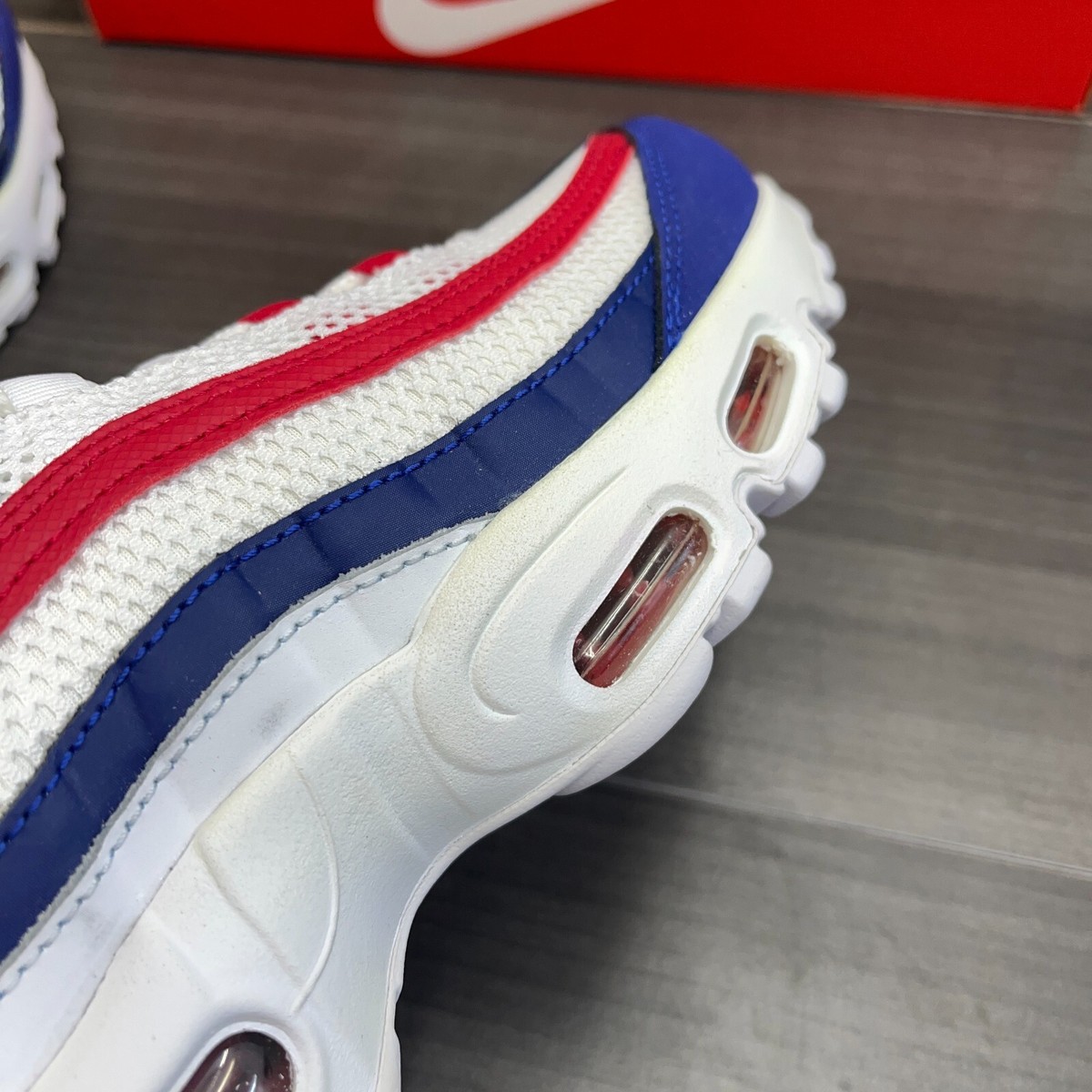 Nike Air Max 95 “USA” White Gym Red Deep Royal Blue CJ9926-100  