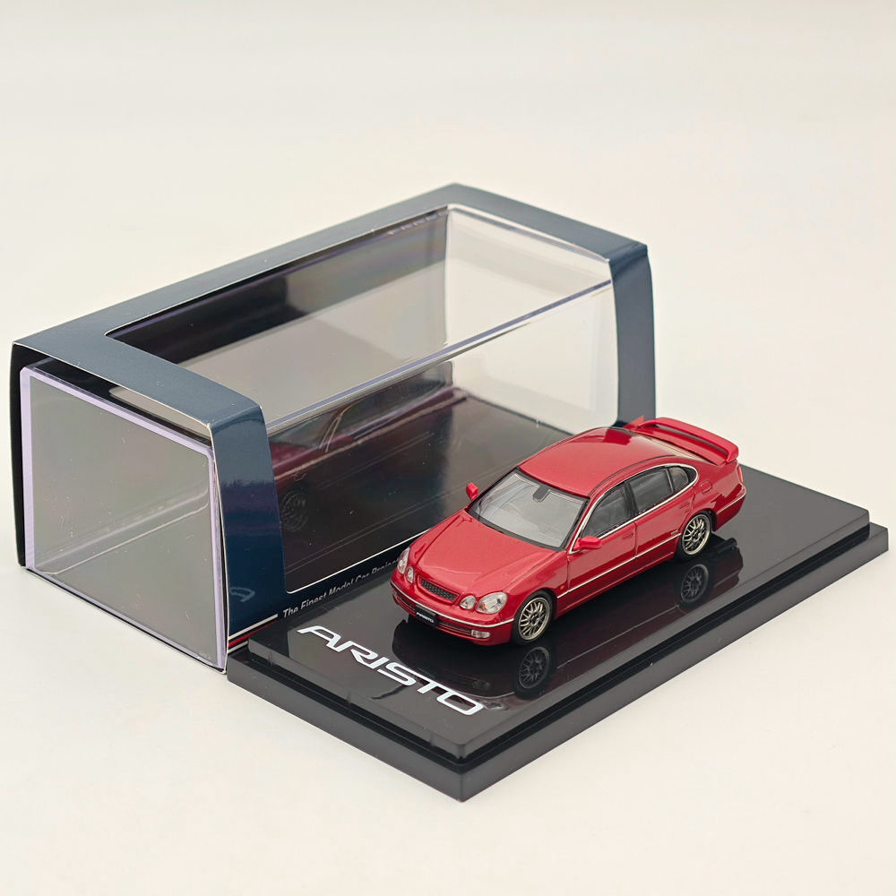 Hobby Japan 1/64 TOYOTA ARISTO V300 VERTEX EDITION Customized Red