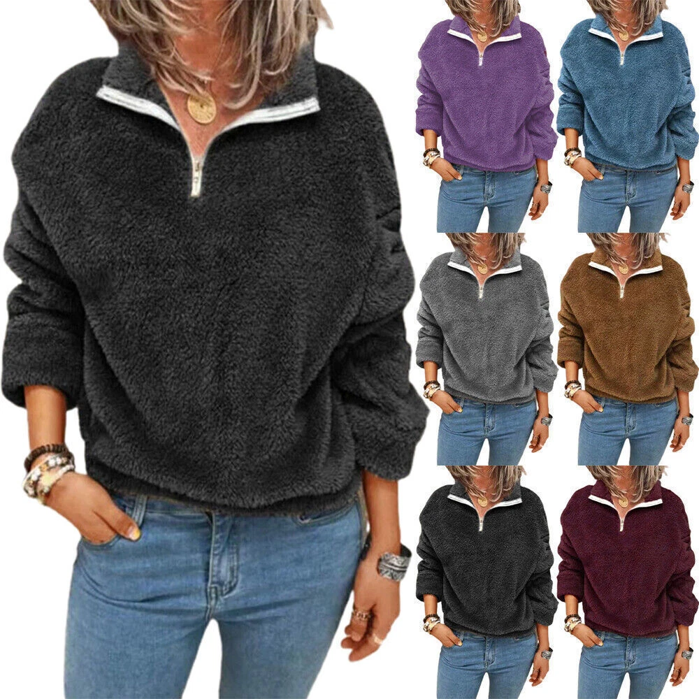Plus size cheap fleece sweaters