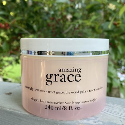 NEW Philosophy AMAZING GRACE Whipped Body Cream Crème 8 oz Moisturizer