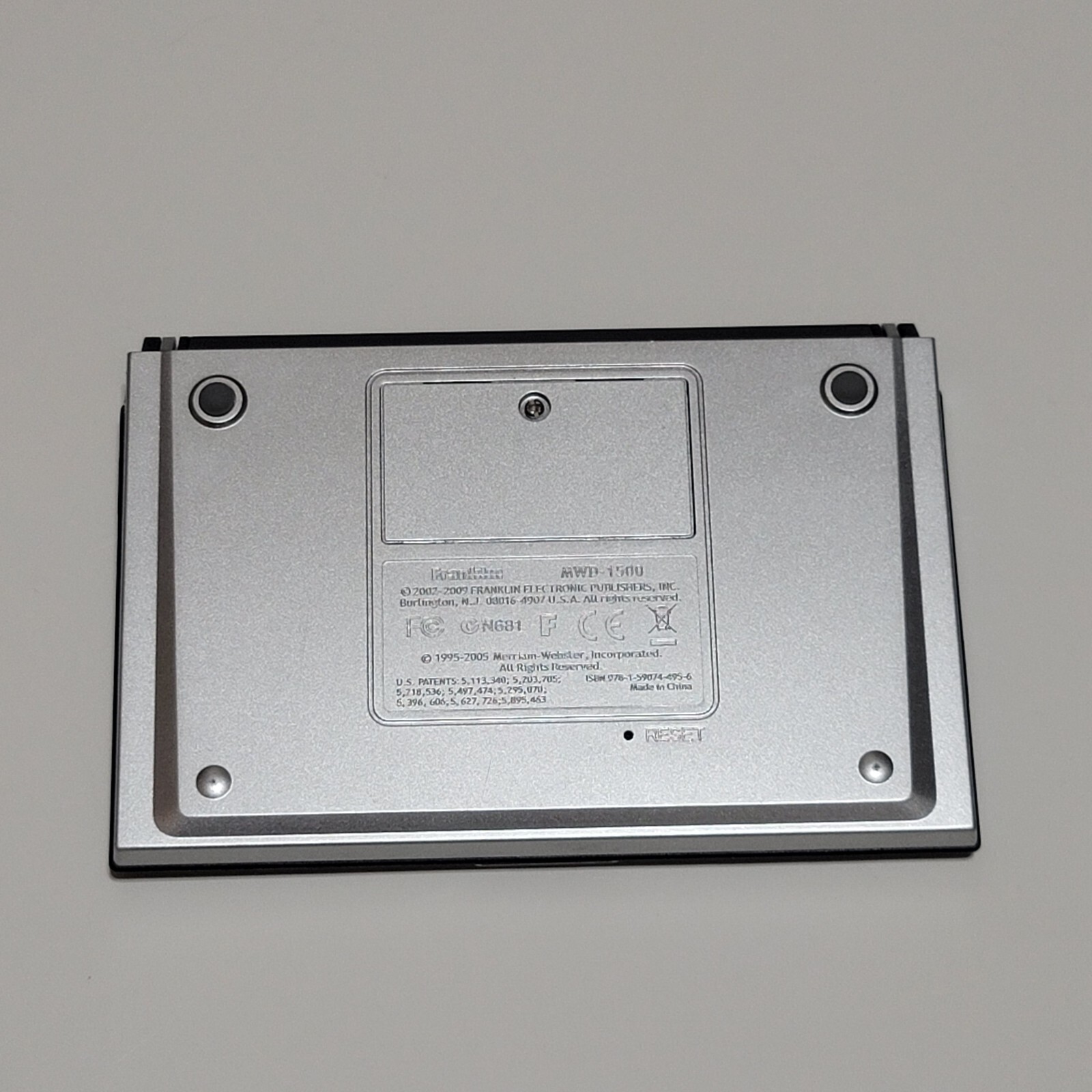 Franklin Merriamster Electronic Dictionary & Thesaurus MWD1500