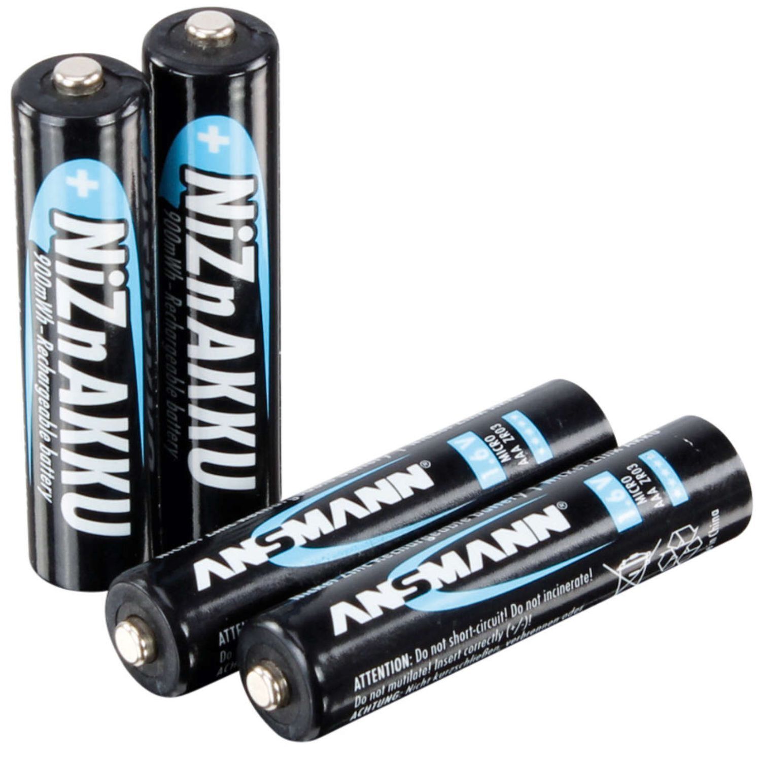 Thumbnail - Ansmann Micro (aaa) Akkus 1,6 Volt 550mah Nizn 4er Blister