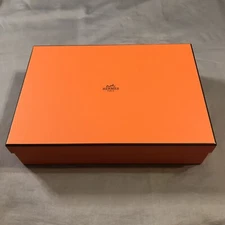 Hermes Empty Box 13x9.5x3 in Orange Gift Storage