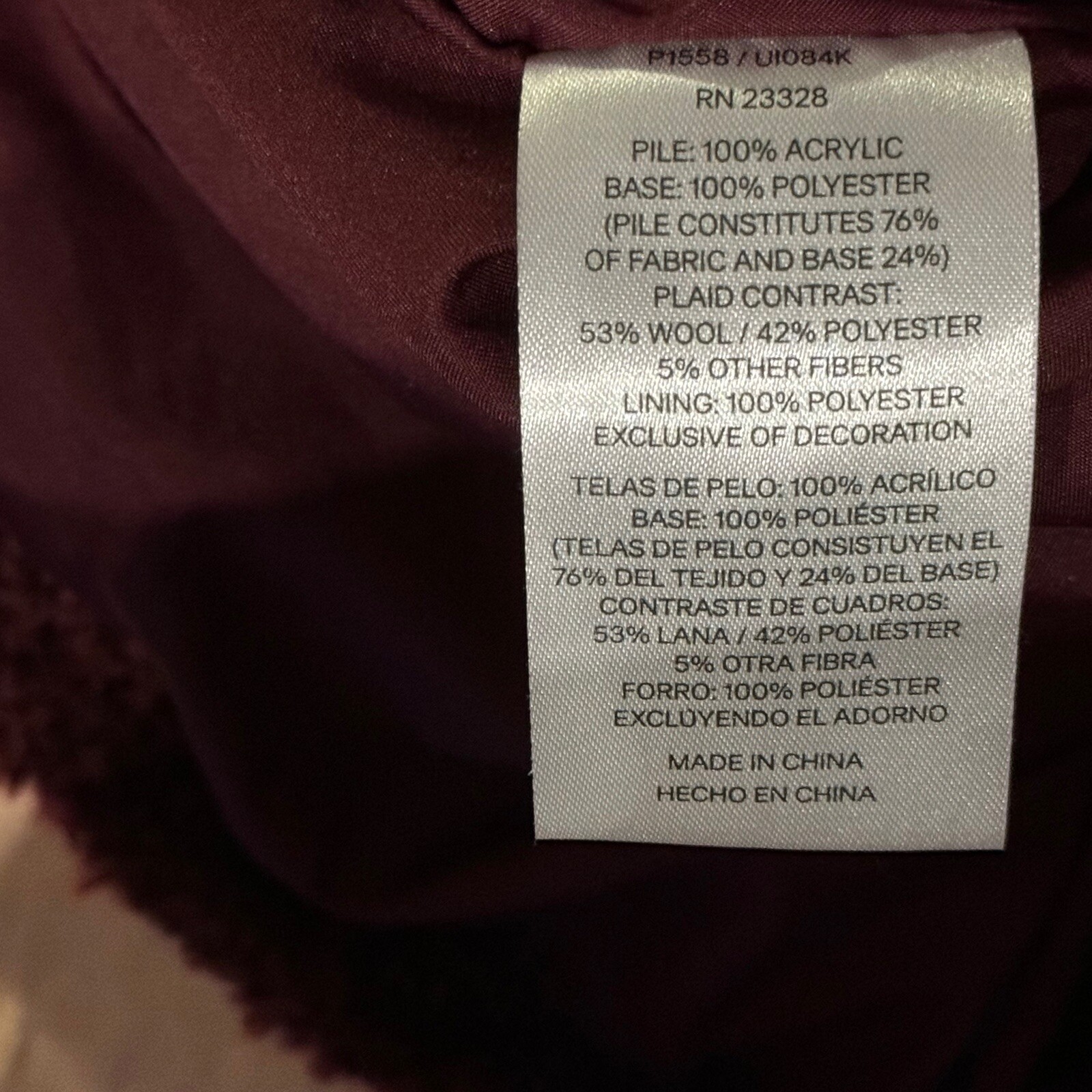 Pendleton Jacket Women’s Size Medium Burgundy She… - image 8