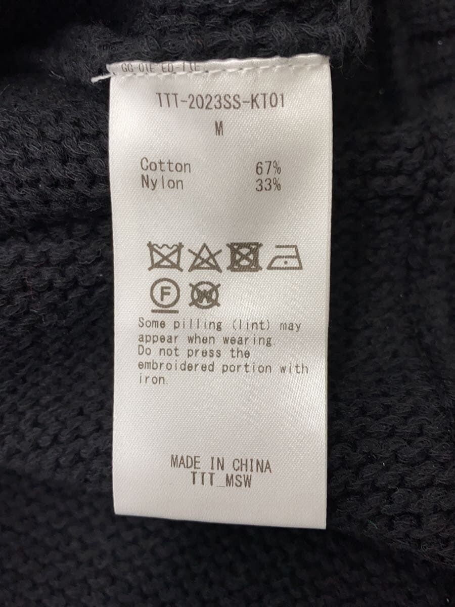 TTTMSW knit sweater 23SS SMILE OVER SIZE M COTTON Black TTT TTTMSW knit sweater 23SS SMILE OVER SIZE M COTTON Black TTT