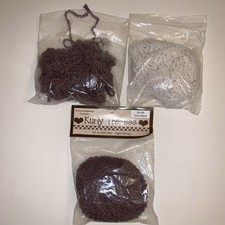 Kurly Tresses Doll Hair Country Crafts 2 Light Brown 1 Winter White 3 Total NEW