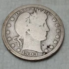 New Listing1903 BARBER SILVER QUARTER  ~ GOOD ~ NICE COIN ~ 90% SILVER