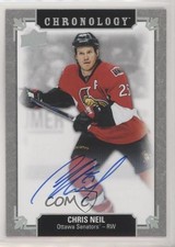 2019-20 Upper Deck Chronology Franchise History Chris Neil #FH-OT-CN Auto a2v