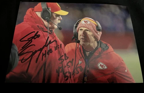 Kansas City Chiefs STEVE SPAGNUOLO Signed 4x6 Photo NFL FOOTBALL AUTOGRAPH 1