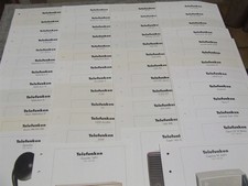 100 różnych arkuszy kolekcjonerskich Telefunken z Deutsches Rundfunk Museum Berlin