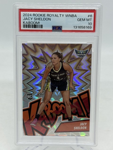 2024 Rookie Royalty WNBA Jacy Sheldon KABOOM! Rookie Card #6 RC PSA 10 GEM MINT